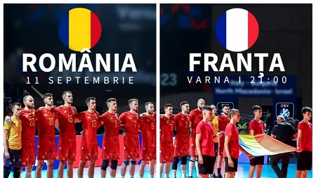 Super meciul România - Franța, de la CE de volei, se vede la TV