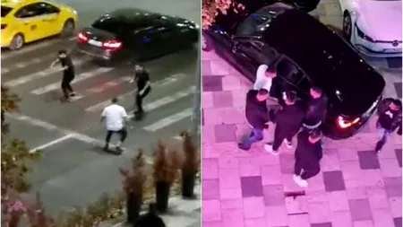 Video. Bătaie cu săbii în centrul Bucureștiului între două bande rivale
