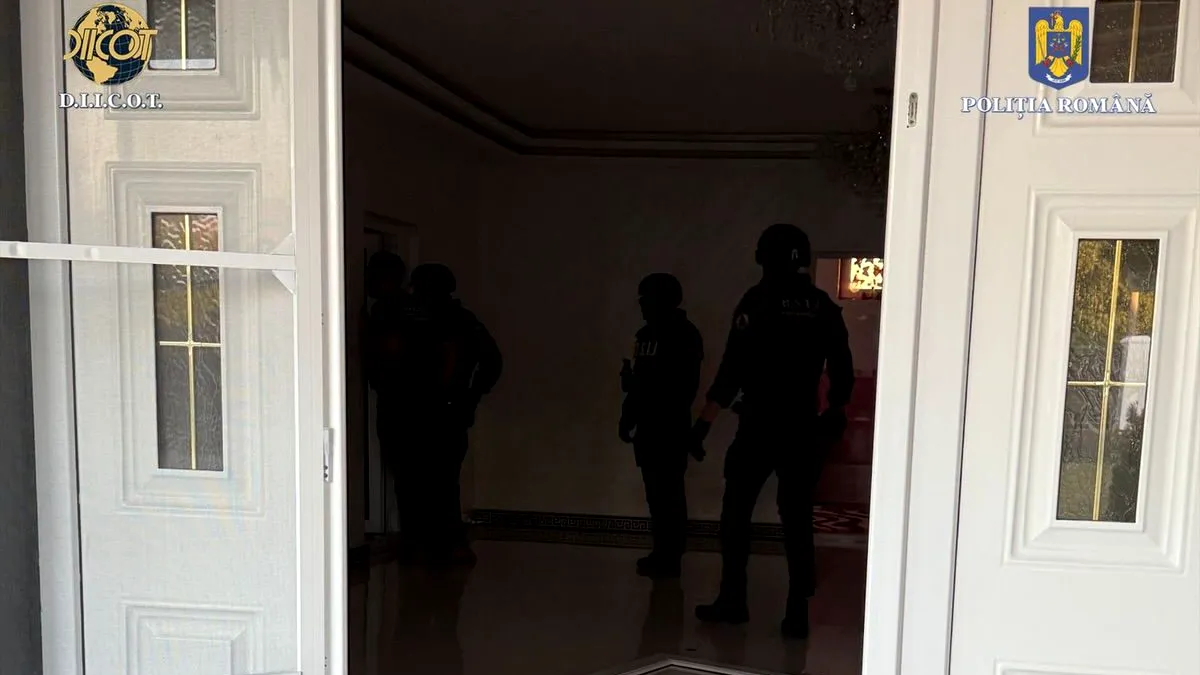 Mascații au descins la palate! O grupare de cămătari a fost destructurată după percheziții în patru județe