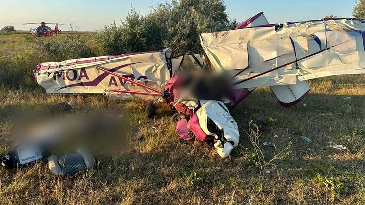 Accident aviatic la Gura Portiței. O aeronavă de mici dimensiuni s-a prăbușit