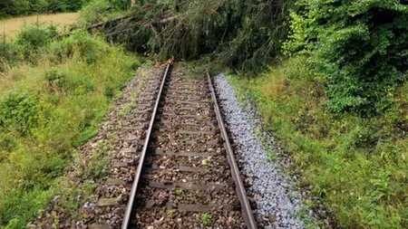 Vijelia puternică a blocat traficul feroviar între Buftea și Periș