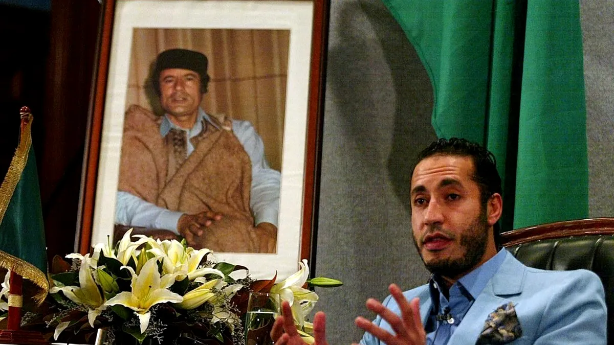 În ce țară s-a stabilit fiul fostului dictator Muammar Gaddafi