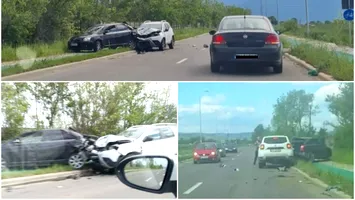Ionel Ganea, în stare de șoc. A provocat un accident rutier, iar fiul său de 3 ani, aflat pe scaunul din față, e în stare gravă