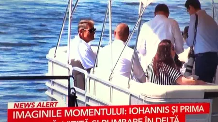 Klaus și Carmen Iohannis s-au dat cu barca în Delta Dunării