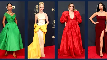 De la roșu, la verde electric: Ținute spectaculoase la Emmy Awards 2021 (VIDEO)