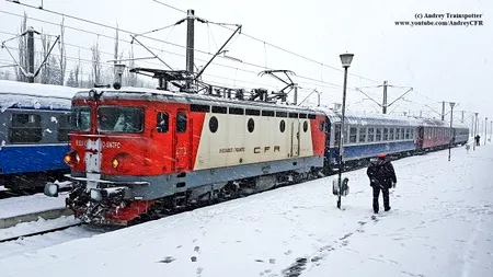 După primii fulgi de nea, trenurile au deja întârzieri cu zecile de minute