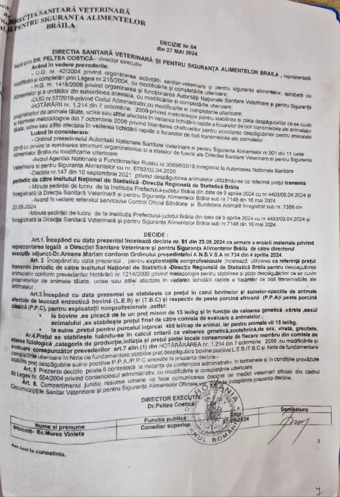 Abuzuri și lipsă de transparență la DSVSA Brăila: Fermierii din Brăila, victimele intereselor ascunse