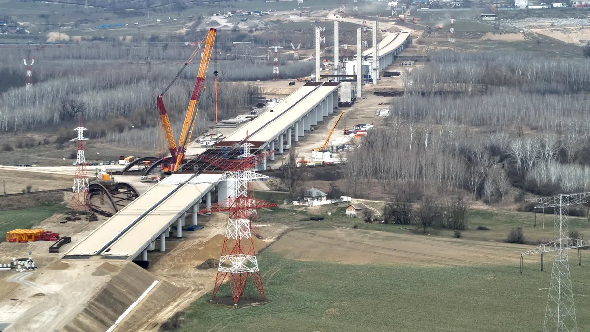 Este aproape gata încă un drum expres! Piesa de rezistență: podul hobanat de 307 metri care îți deschide calea spre Dunăre (VIDEO)