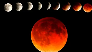 Prima lună „sângerie” în 6 ani vizibilă în România. Este ultima eclipsă de lună din acest an