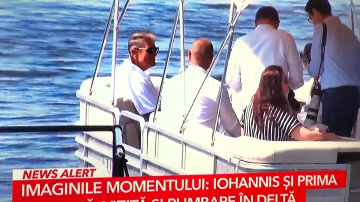 Klaus și Carmen Iohannis s-au dat cu barca în Delta Dunării