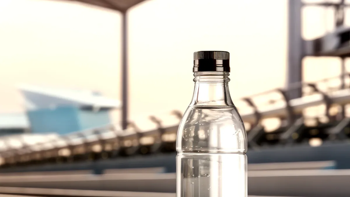 Adio preţuri exorbitante pentru apă în aeroport. Proiect de lege pentru preţ reglementat