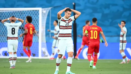 EURO 2020 | Belgia - Portugalia 1-0. Deținătoarea trofeului, eliminată de la Campionatul European