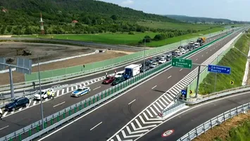 Imagini spectaculoase cu săpăturile pentru noul tunel pe Autostrada Sibiu-Pitești (VIDEO)