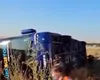 Accident grav în județul Cluj: un autocar plin cu pasageri s-a răsturnat. A fost activat Planul Roșu de Intervenție