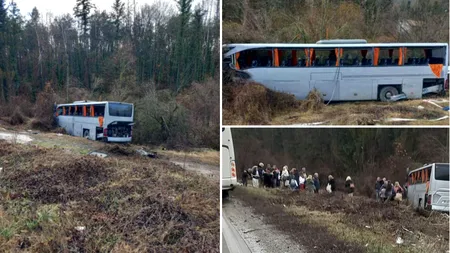 Autocar românesc, implicat într-un accident grav în Bulgaria