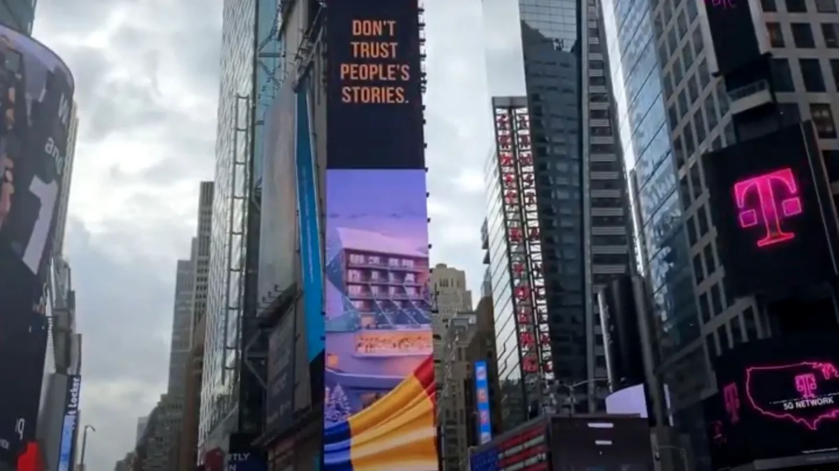 Promovare inedită: Clipuri cu turismul în România rulează în New York, Londra, Tel Aviv