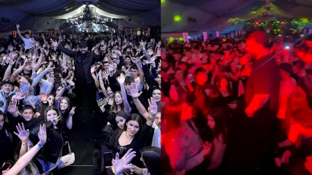 Sute de elevi de la cele mai bune școli din Sibiu, în delir la Tzancă Uraganu VIDEO