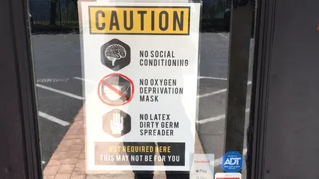 Un restaurant NU vrea masca