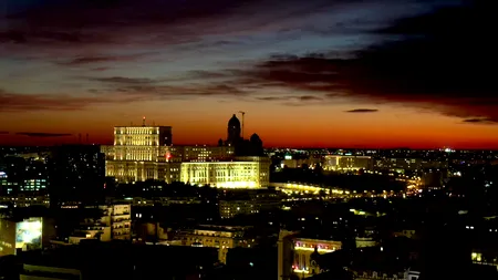 Cum a arătat Bucureștiul în seara de Valentine's Day