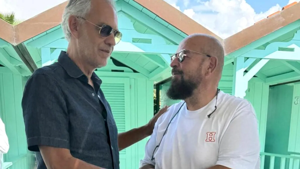 Piedone, întâlnire emoționantă cu Andrea Bocelli: Grazie prieteniei noastre, comunitatea Sectorului 5 și cea din Forte dei Marmi vor deveni surori