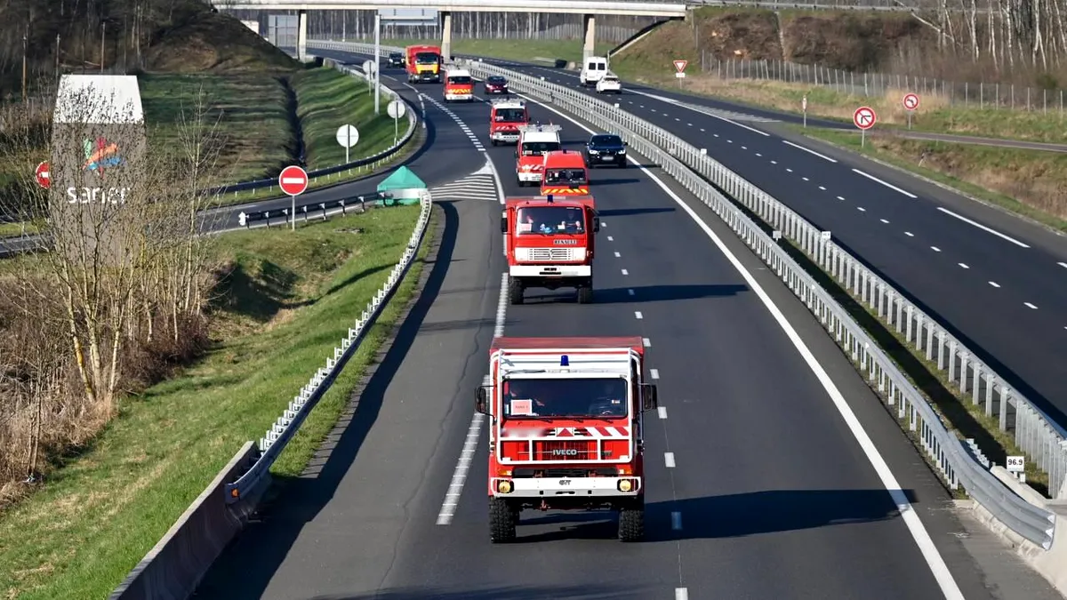 Al doilea convoi francez cu autospeciale de intervenție și materiale medicale pentru Ucraina a ajuns la Suceava