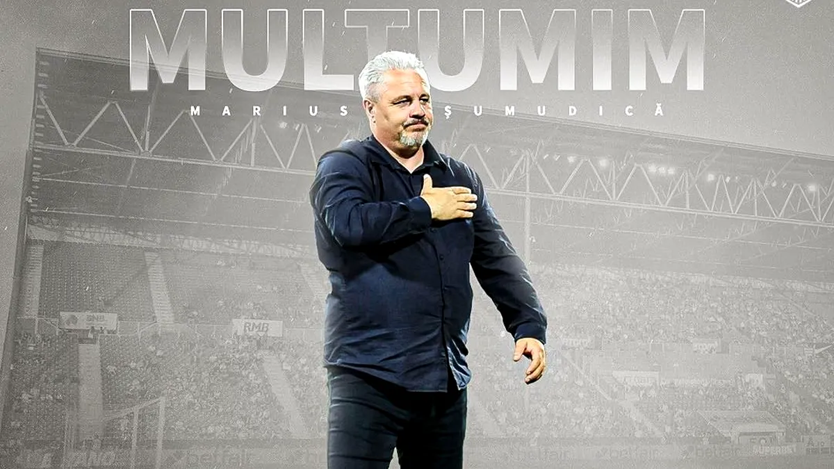 OFICIAL. CFR Cluj s-a despărțit de antrenorul Marius Șumudică. Anunțul campioanei
