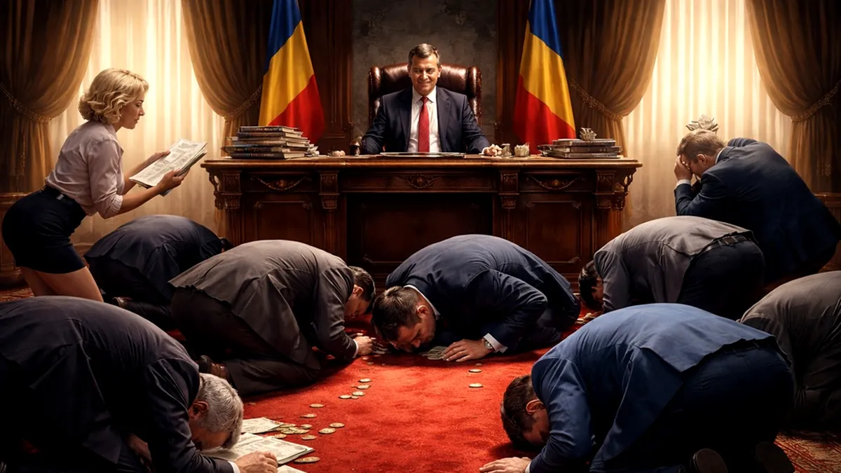 Slugărnicia românească: această artă fină de a te înclina fără să pari că ai căzut în genunchi