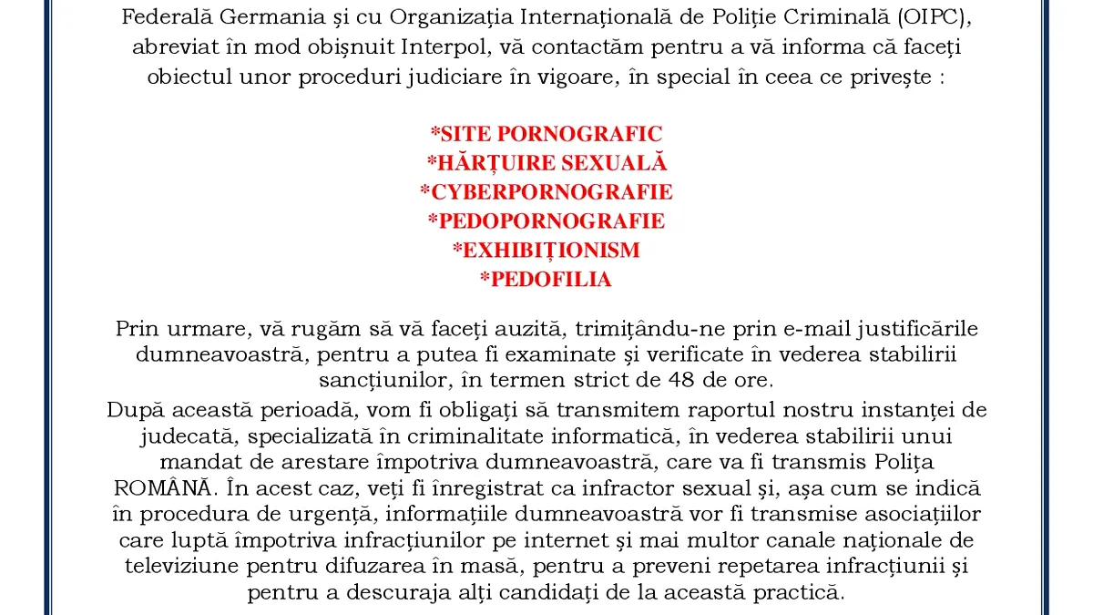 Metoda „Citația” – o țeapă care păgubește sute de români