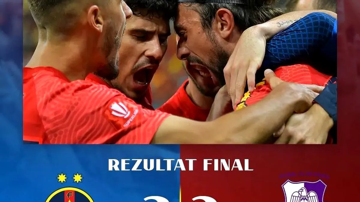FCSB - FC Argeș 3-2, în Superligă. Cordea a înscris golul victoriei în minutul 87 (Video)