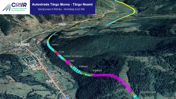 A început proiectarea celui mai dificil lot montan al Autostrăzii Unirii, cu 63 de pasaje și 19 tuneluri (VIDEO)