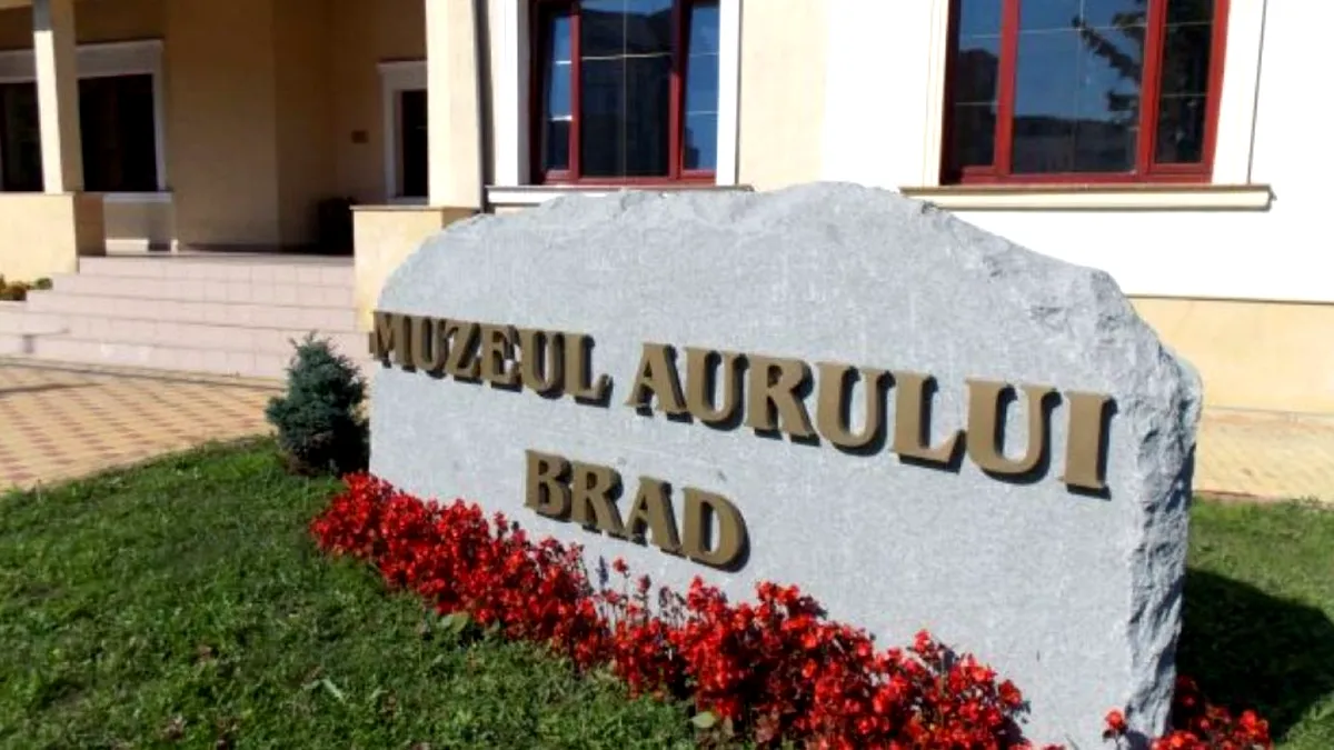 Muzeul aurului, singurul din Europa, se află în România. Are peste 1300 de piese din aur nativ, neatinse de mâna omului