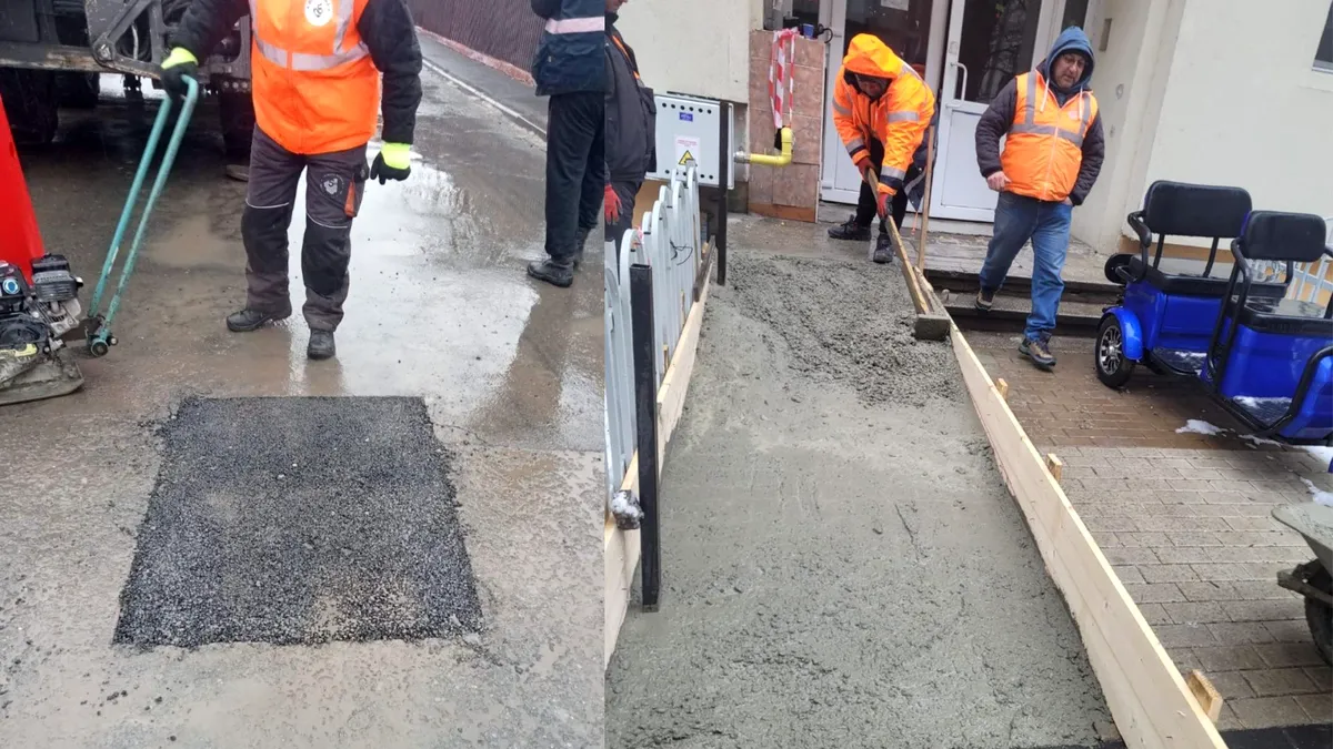 Continuă lucrările pentru îmbunătățirea infrastructurii din Sectorul 5