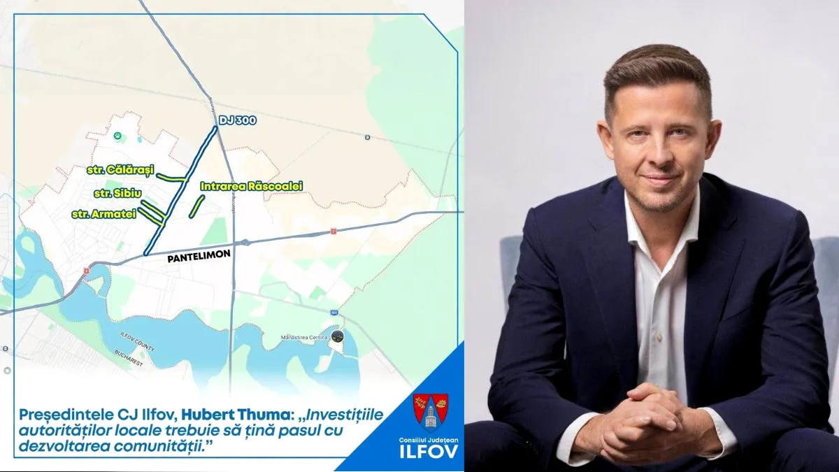 Pantelimon se dezvoltă accelerat. Consiliul Județean Ilfov anunță ce lucrări de infrastructură au fost finalizate
