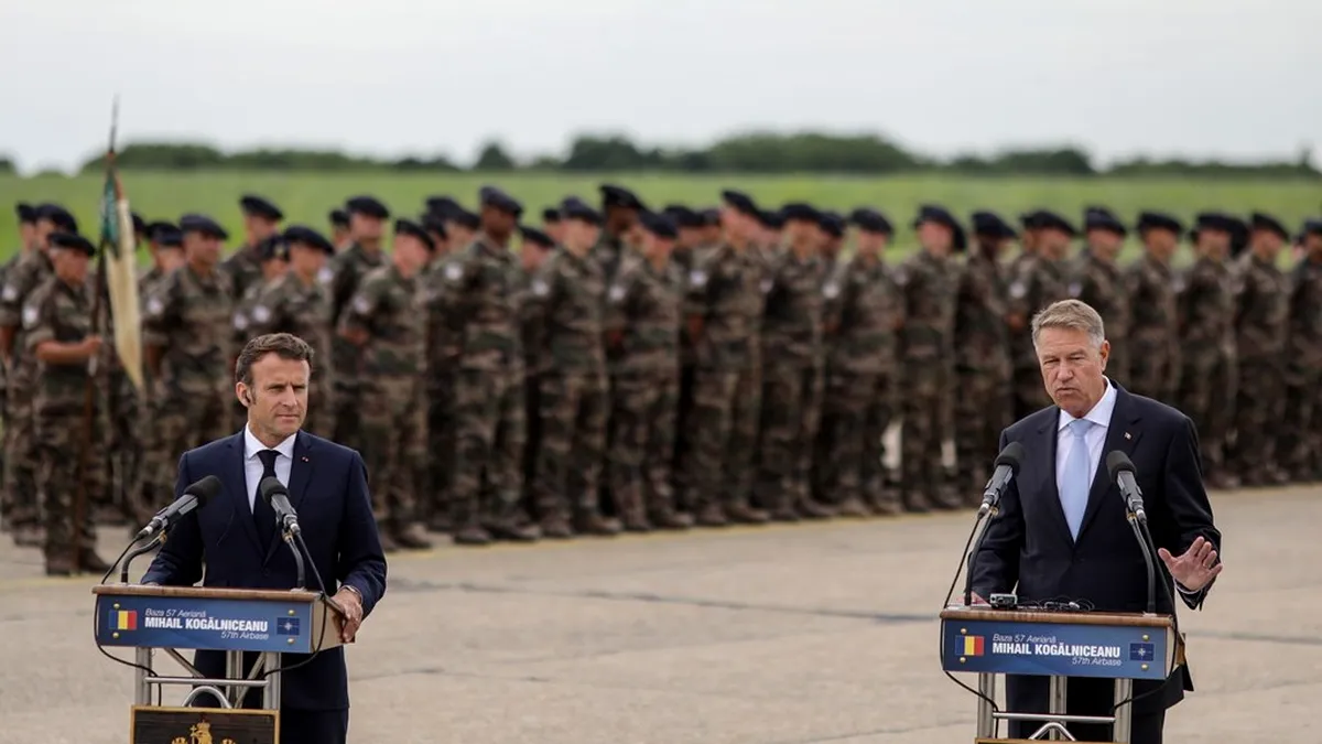 Iohannis: Cooperarea dintre România și Franța pe linie de securitate a cunoscut o intensificare deosebită în ultima perioadă