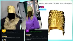 Românii comandă replici ale Coifului de la Coțofenești, dispărut, și se fotografiază cu ele