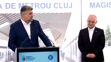 Ciolacu, la deschiderea șantierului de metrou din Cluj: ”Dezvoltarea României nu trebuie să aibă culoare politică”