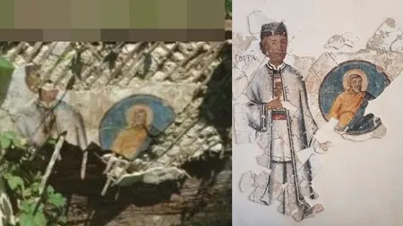 Povestea bisericii monument istoric din care au mai rămas doar câteva elemente de pictură murală
