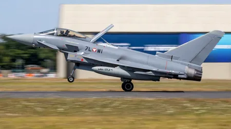 Forțele Aeriene Române: Efectuăm zboruri în regim de viteză supersonică cu Eurofighter 2000 Typhoon