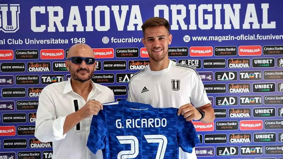FC U Craiova 1948 l-a transferat pe Ricardo Grigore: 