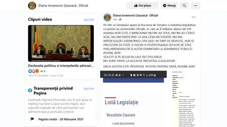 Diana Șoșoacă: „Rușine AUR! În timp de revolte vă preocupați de fițe și figuri!”