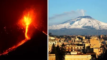Cum a mai crescut vulcanul Etna în înălțime (VIDEO)