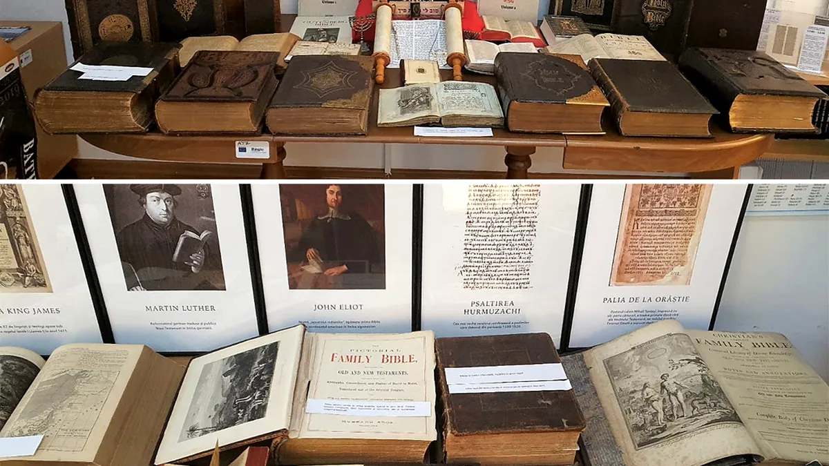 Biblia care a ajuns pe Lună poposește în Cetatea Oradea