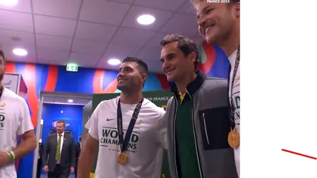 Roger Federer, în vestiarul Africii de Sud, după câștigarea trofeului VIDEO