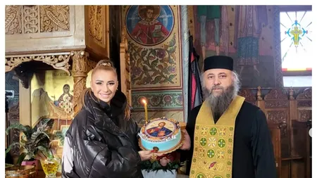 Anamaria Prodan, aniversare în avans la mănăstire, înconjurată de călugări: 