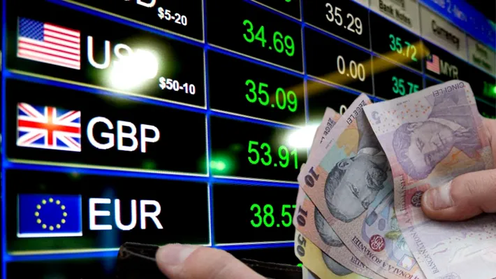 Leul continuă declinul: euro urcă la nivel record