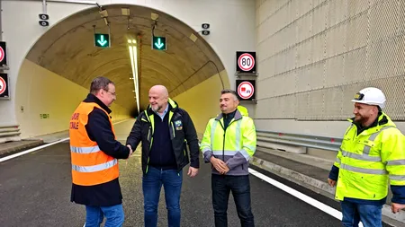 Secțiunea 4 a Autostrăzii Sibiu – Pitești intră în linie dreaptă. Tunelul Momaia, testat cu ISU în noiembrie