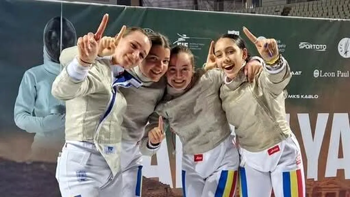 Echipa feminină de sabie a României, aur la Europenele de juniori (VIDEO)