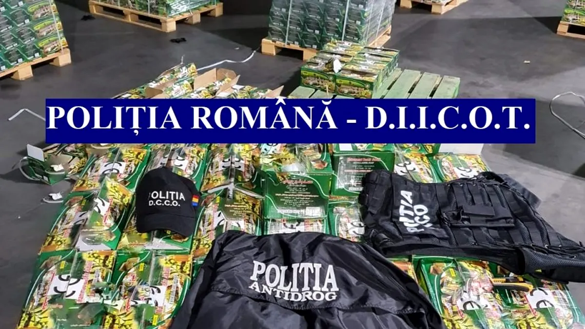 FOTO Captură istorică în România: 1.480 kg de hașiș și 751 kg de pastile de captagon