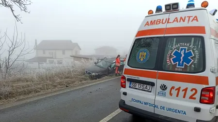 Accident grav pe un drum județean din Sibiu. O fețită de 6 ani a murit