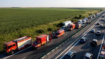 Autocar răsturnat: antrenorul a murit iar copiii sunt în spital. Urmau să participe la turneul de Baby Baschet din Costinești